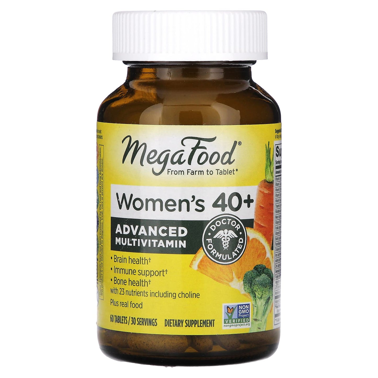 MegaFood, Women's  40+, Advanced Multivitamin, 60 Tablets - Image 1