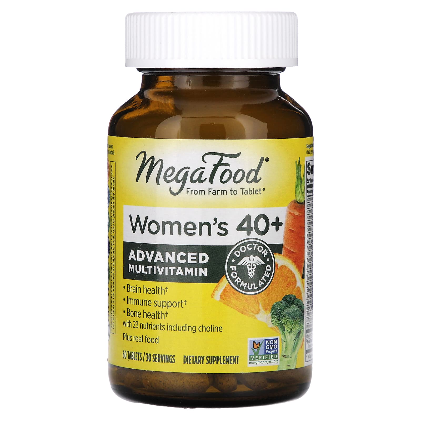 MegaFood, Women's  40+, Advanced Multivitamin, 60 Tablets - Image 1