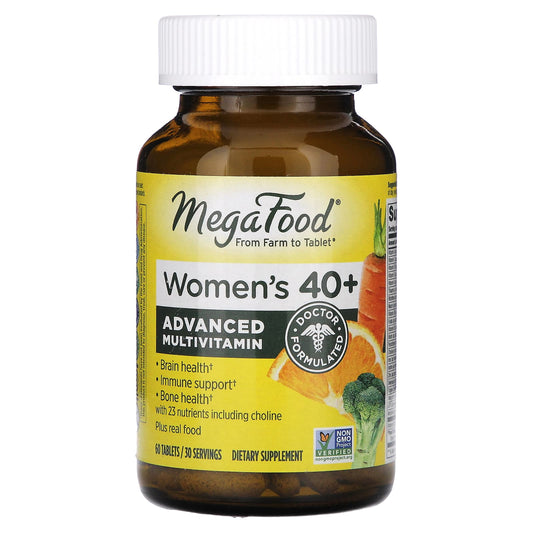 MegaFood, Women's  40+, Advanced Multivitamin, 60 Tablets - Image 1