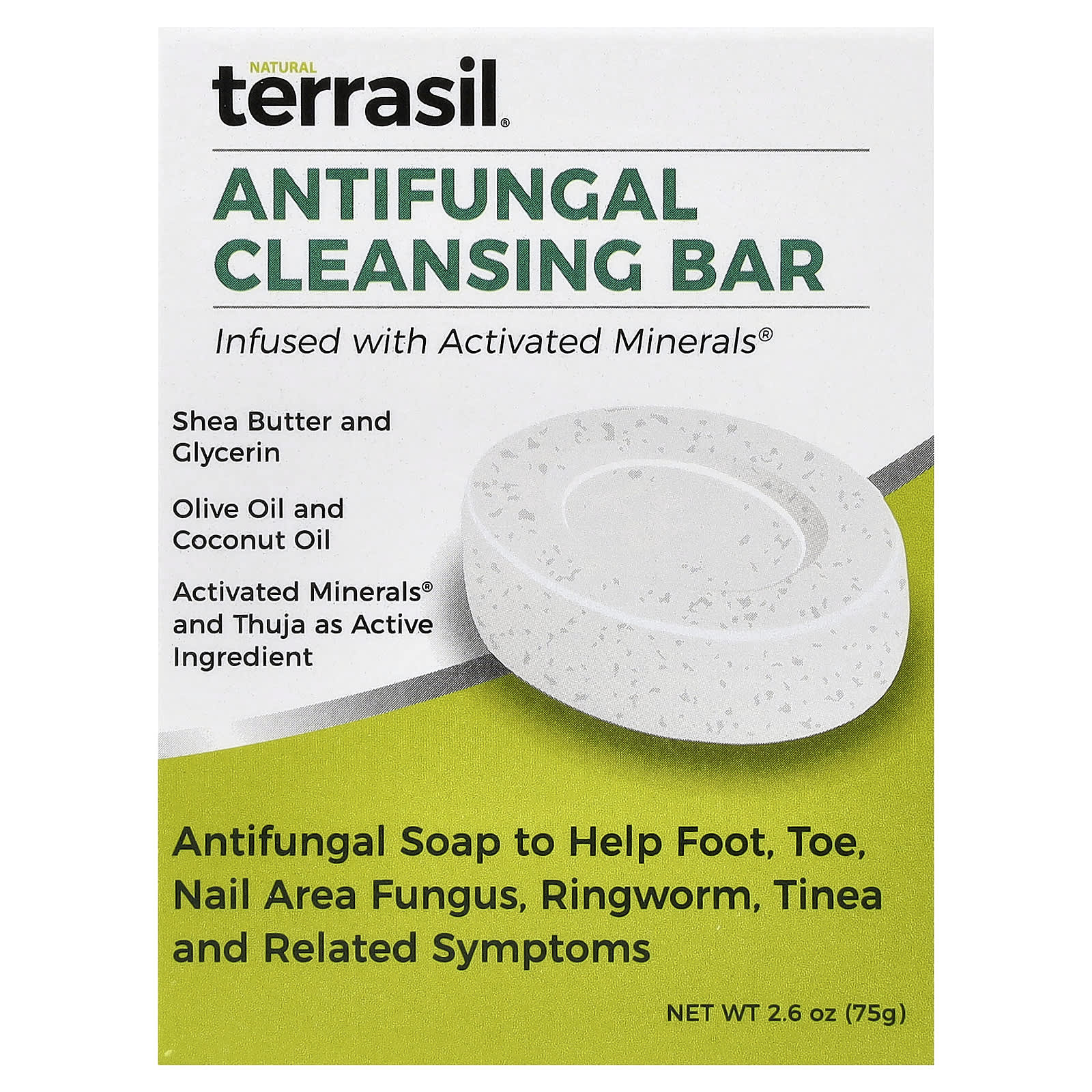 Terrasil, Antifungal Cleansing Bar Soap, 2.6 oz (75 g) - Image 1