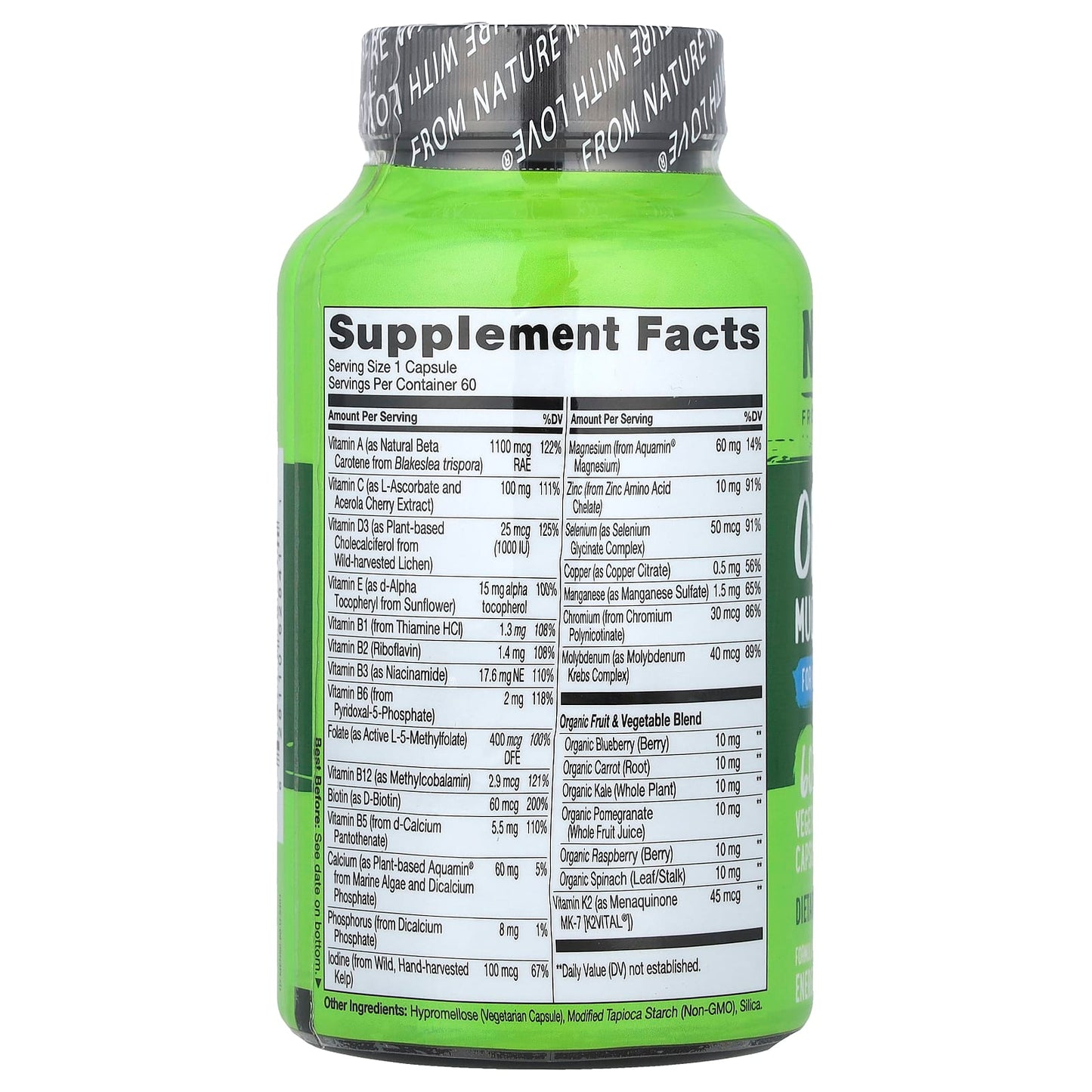 NATURELO, One Daily Multivitamin For Men 50+, 60 Vegetarian Capsules - Image 2