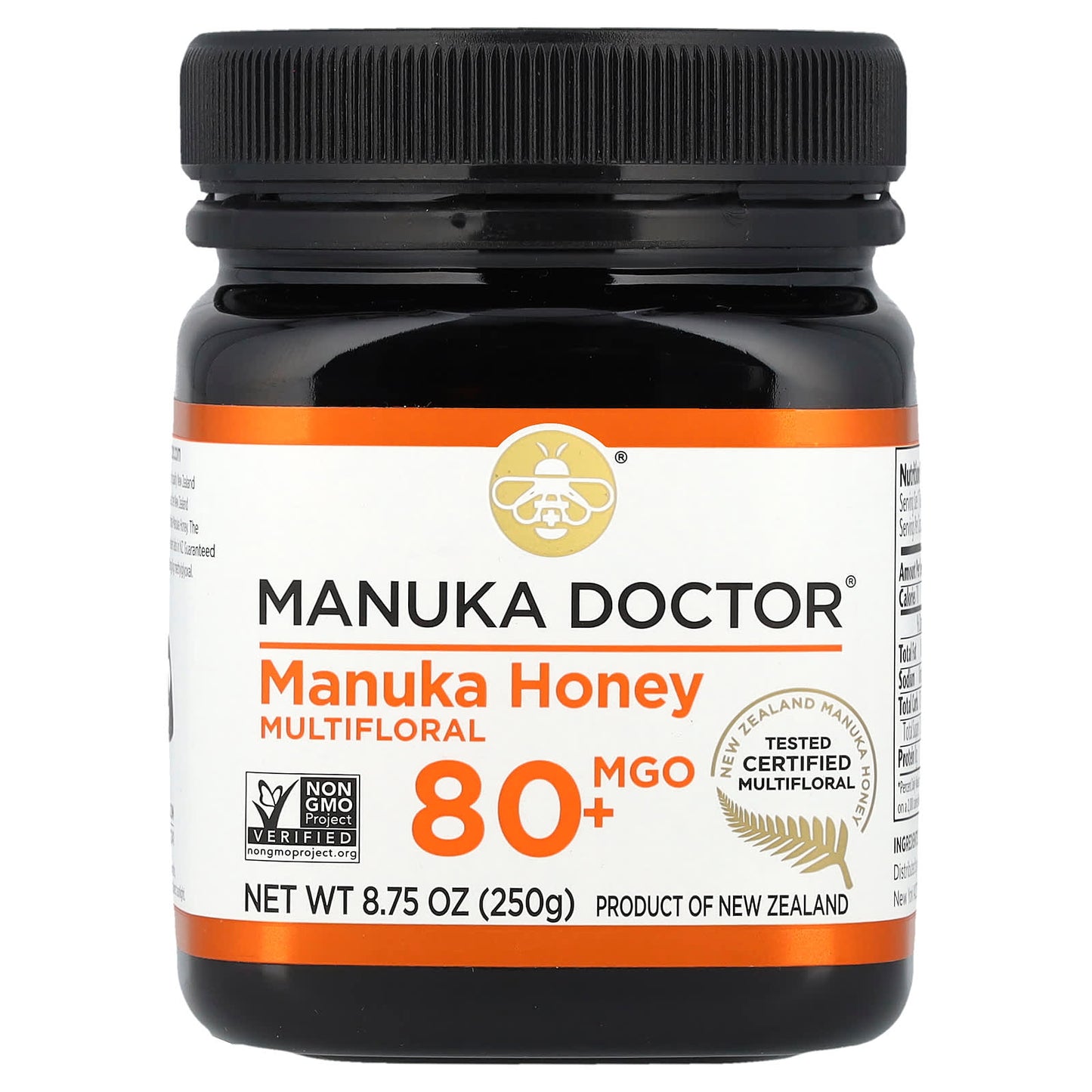 Manuka Doctor, Multifloral Manuka Honey, MGO 80+, 8.75 oz (250 g) - Image 1