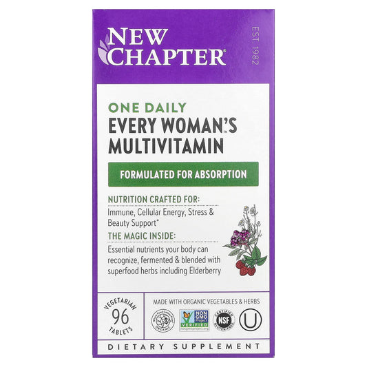 New Chapter, One Daily Every Woman's™ Multivitamin, 96 Vegetarian Tablets - Image 1
