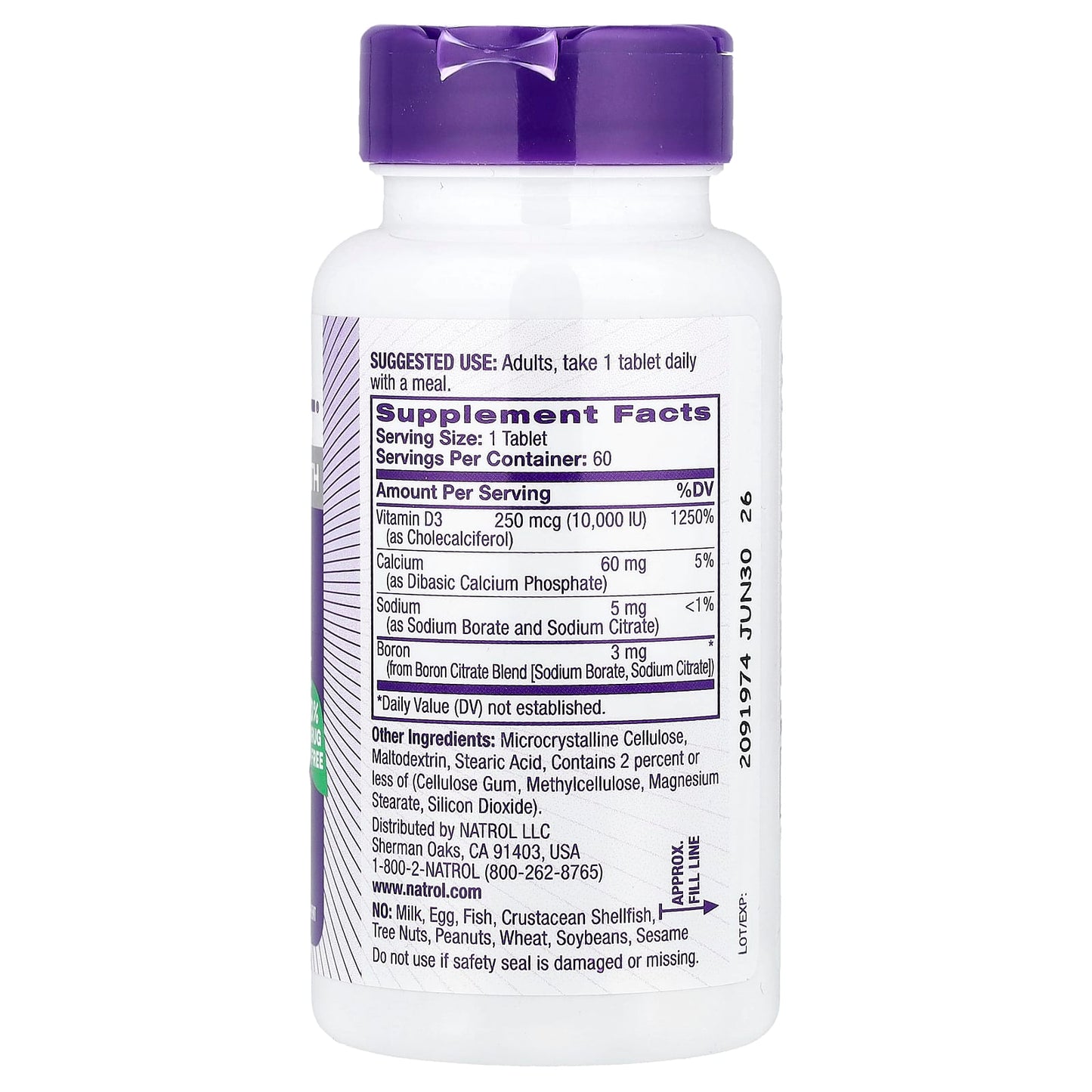 Natrol, Vitamin D3, 60 Tablets - Image 2