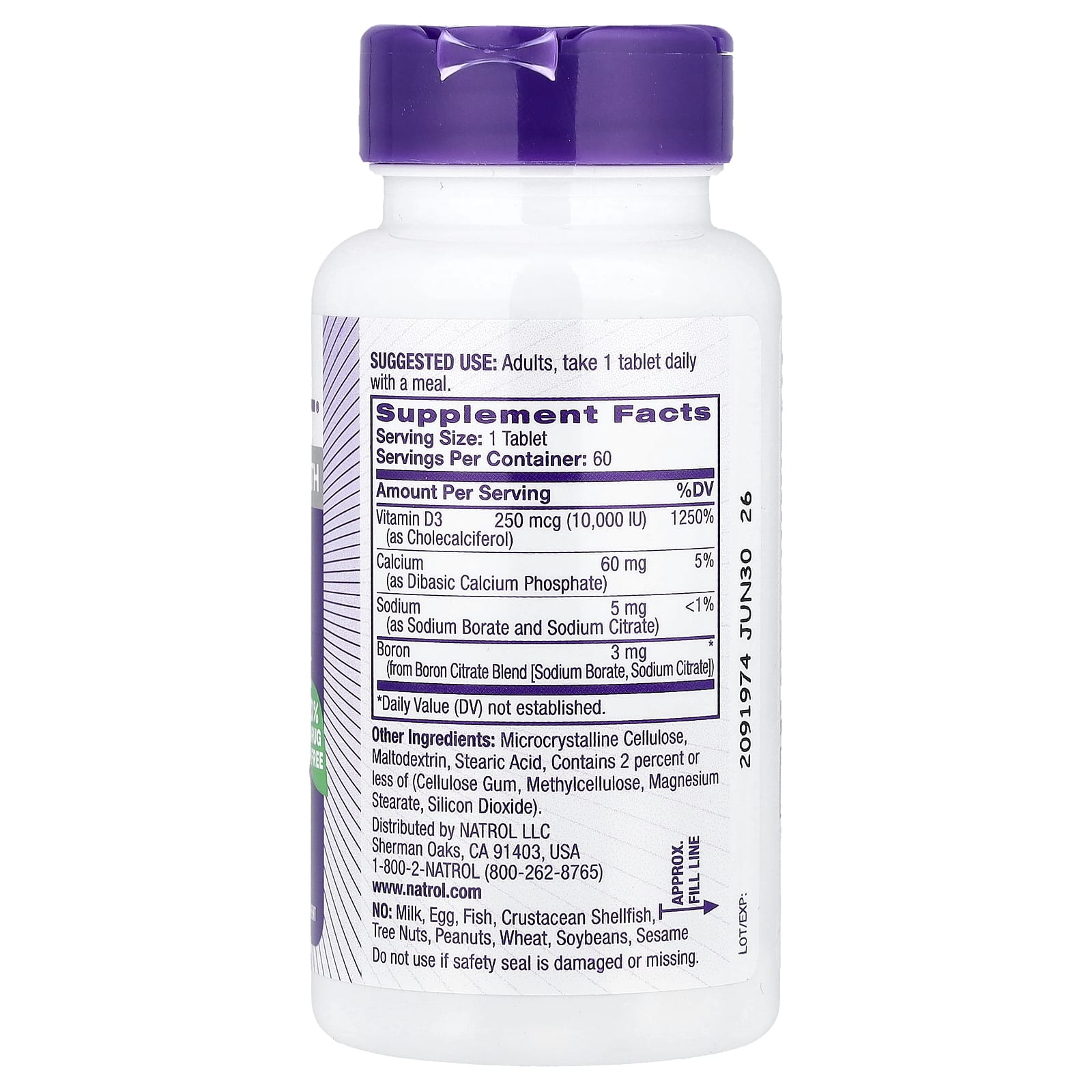 Natrol, Vitamin D3, 60 Tablets - Image 2