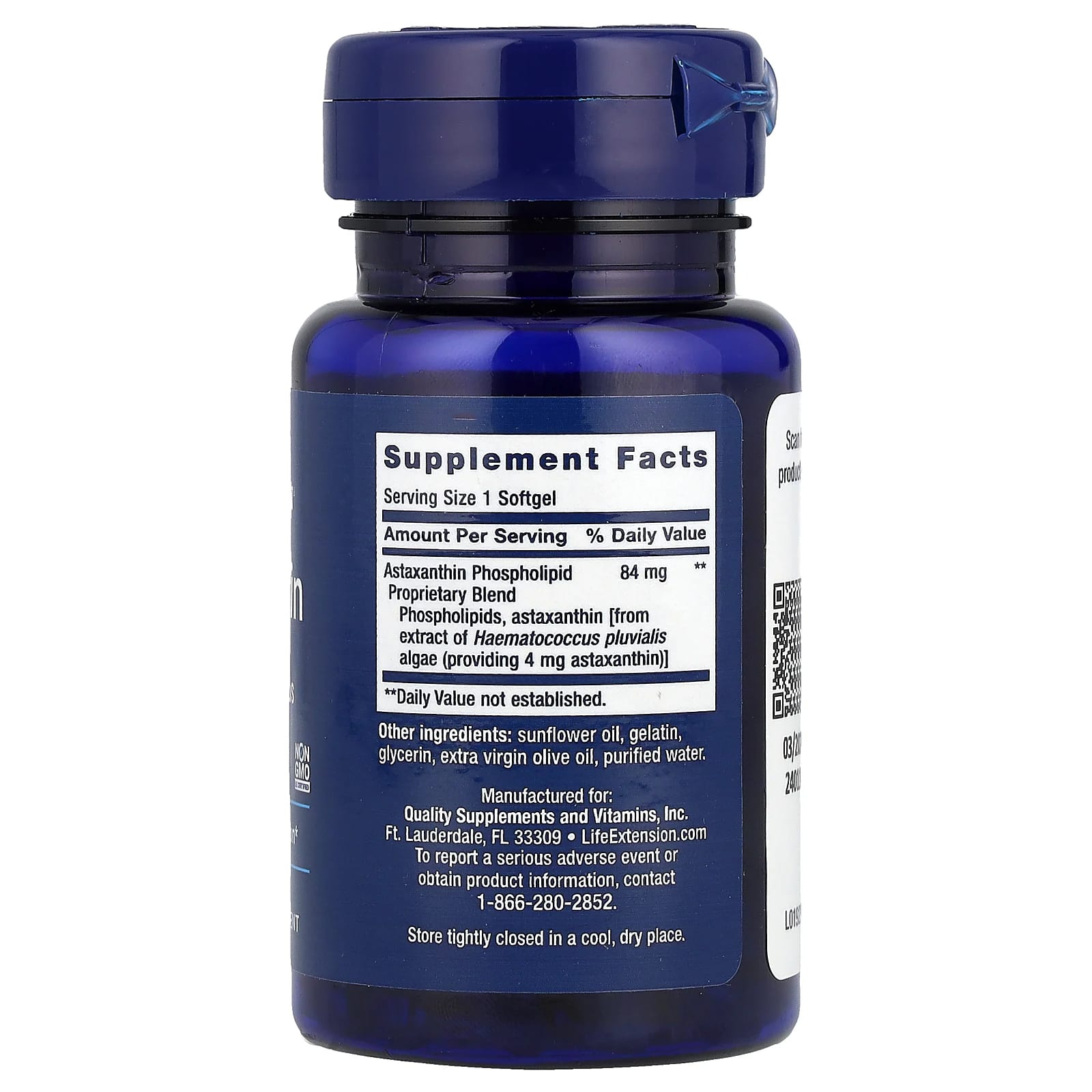 Life Extension, Astaxanthin with Phospholipids, 30 Softgels - Image 2