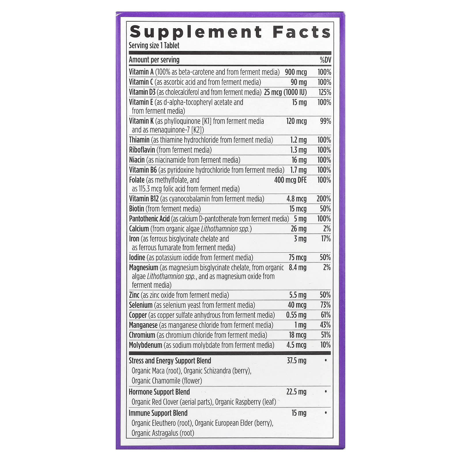 New Chapter, One Daily Every Woman's™ Multivitamin, 96 Vegetarian Tablets - Image 2