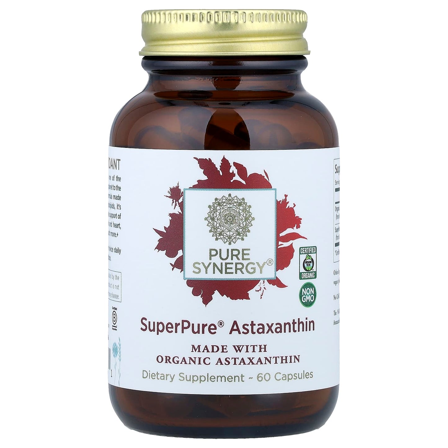 Pure Synergy, SuperPure® Astaxanthin, 60 Capsules - Image 1