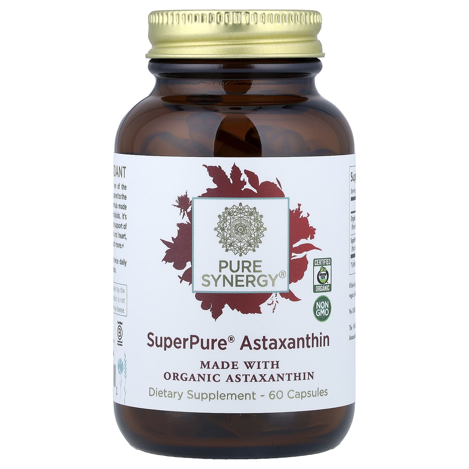 Pure Synergy, SuperPure® Astaxanthin, 60 Capsules - Image 1
