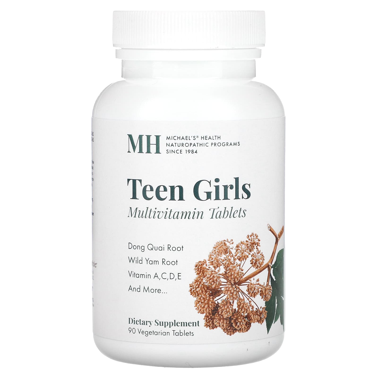Michael's Health, Teen Girls Tabs, Multivitamin, 90 Vegetarian Tablets - Image 1