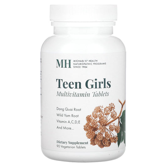 Michael's Health, Teen Girls Tabs, Multivitamin, 90 Vegetarian Tablets - Image 1