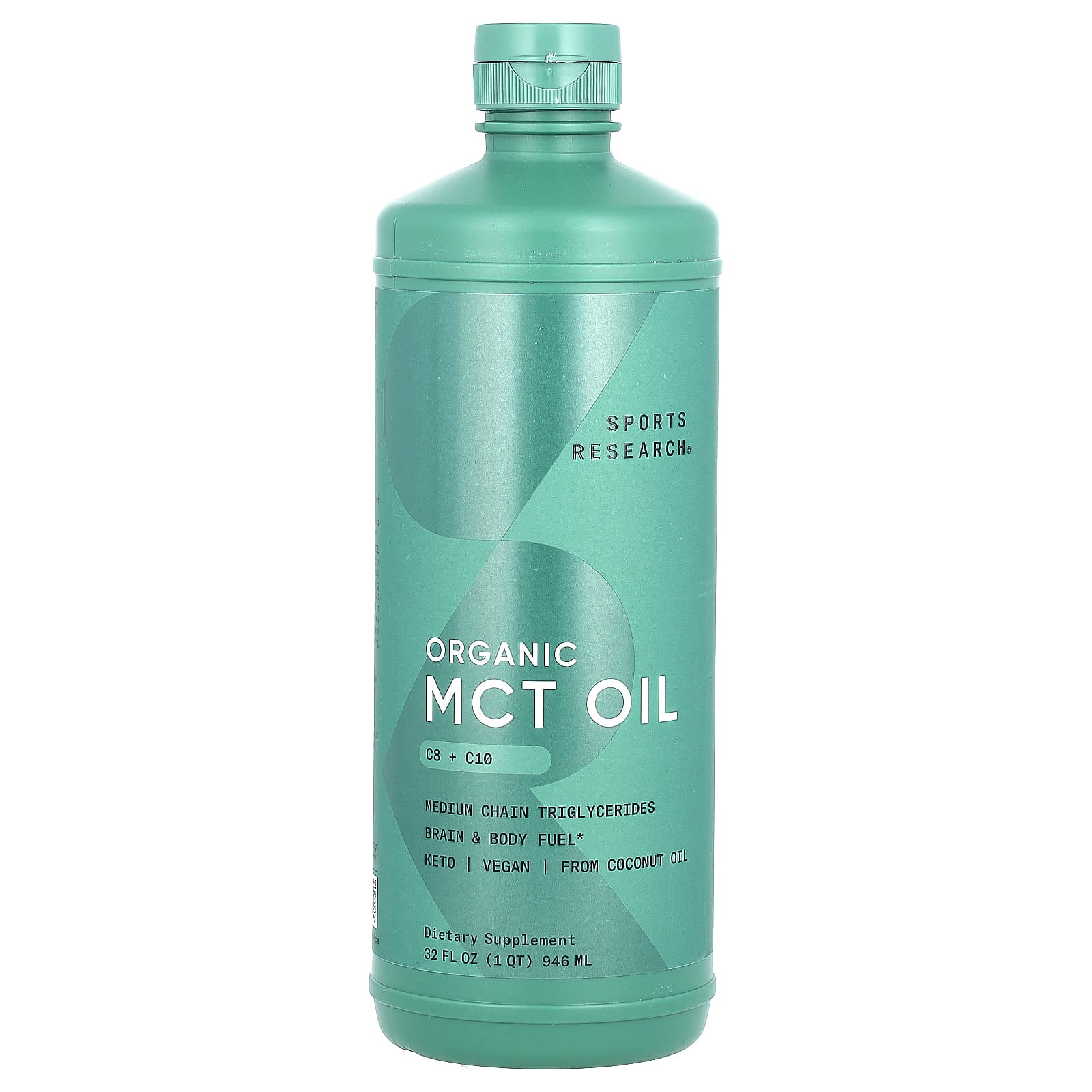 Sports Research, Organic MCT Oil, 32 fl oz (946 ml) - Image 1
