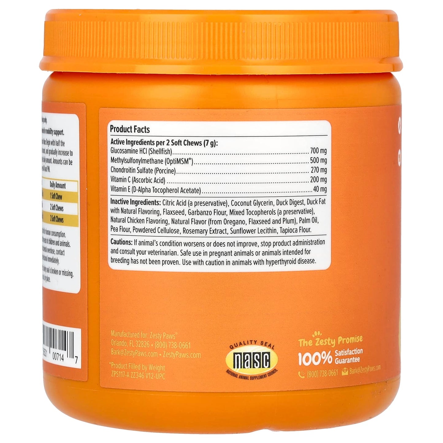 Zesty Paws, Hip & Joint Bites, For Dogs, All Ages, Duck, 90 Soft Chews, 11.1 oz (315 g) - Image 2