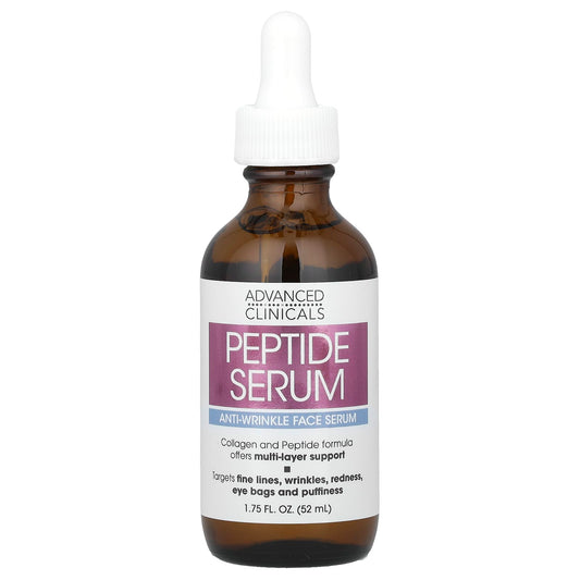 Reduce Wrinkles & Fine Lines with Advanced Clinicals Peptide Serum, 1.75 fl oz - Image 1