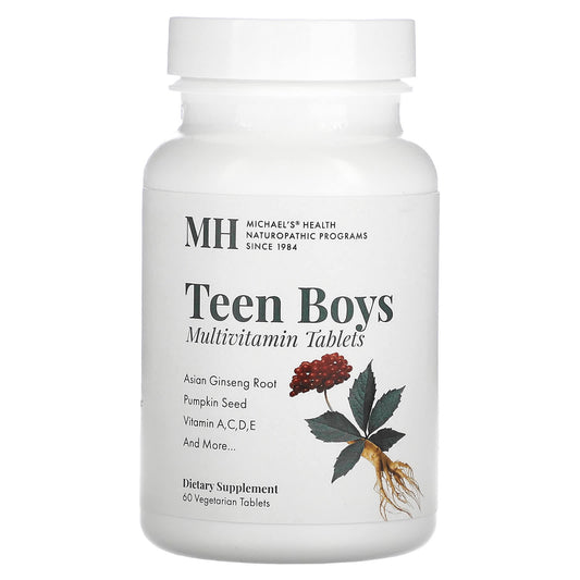 Michael's Health, Teen Boys Multivitamin, 60 Vegetarian Tablets - Image 1