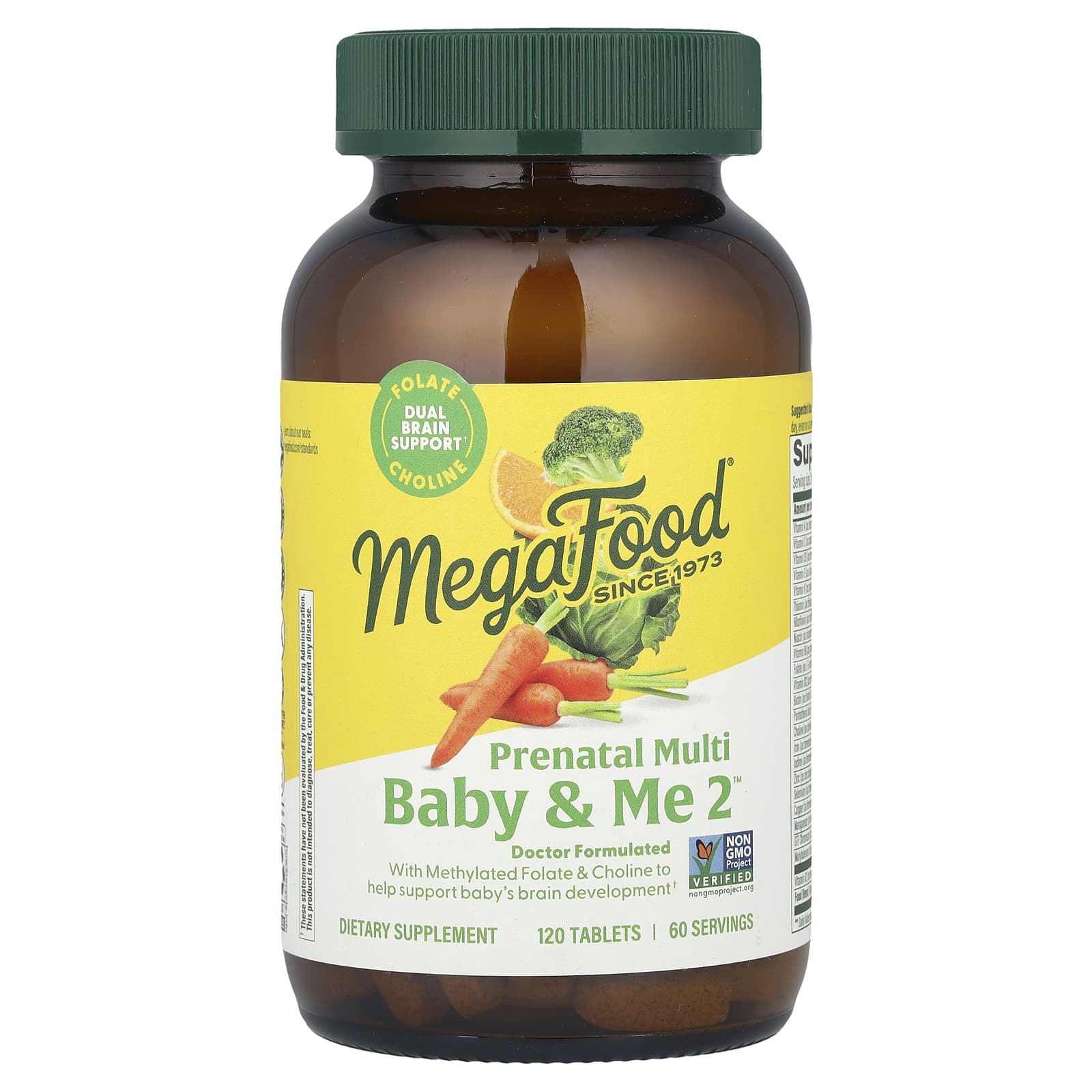 MegaFood, Baby & Me 2™, Prenatal Multi, 120 Tablets - Image 1