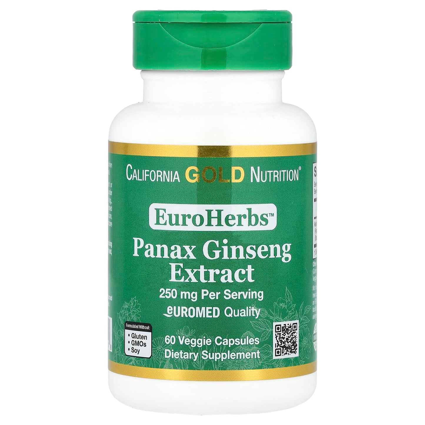 Panax Ginseng Extract for Energy & Wellness - 60 Veggie Capsules - Image 1
