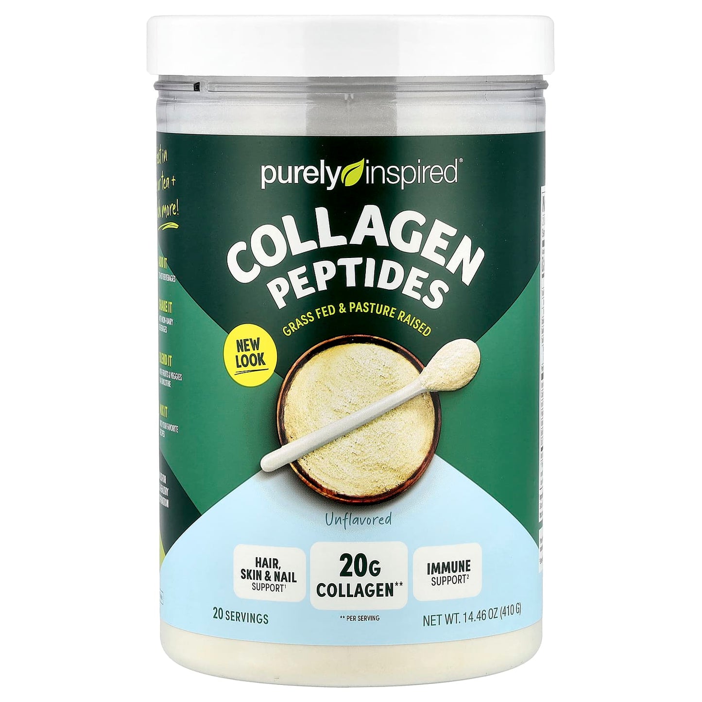 Purely Inspired, Collagen Peptides, Unflavored, 14.46 oz (410 g) - Image 1