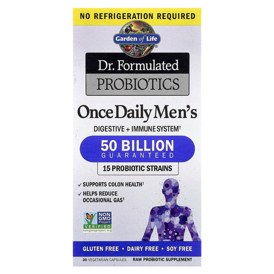Garden of Life Dr. Formulated Probiotics: 50 Billion CFU for Men's Digestive Health - Image 1