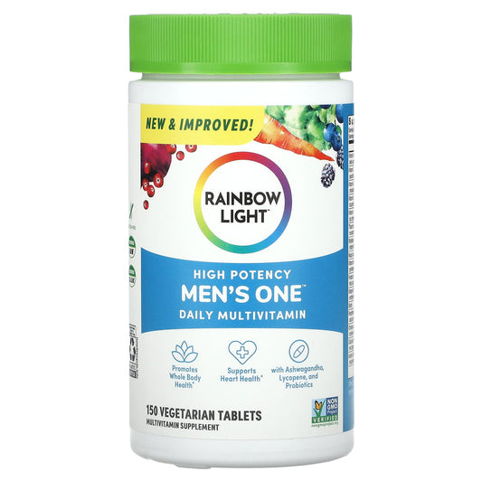 Rainbow Light, Men's One Daily Multivitamin, High Potency, 150 Vegetarian Tablets - Image 1