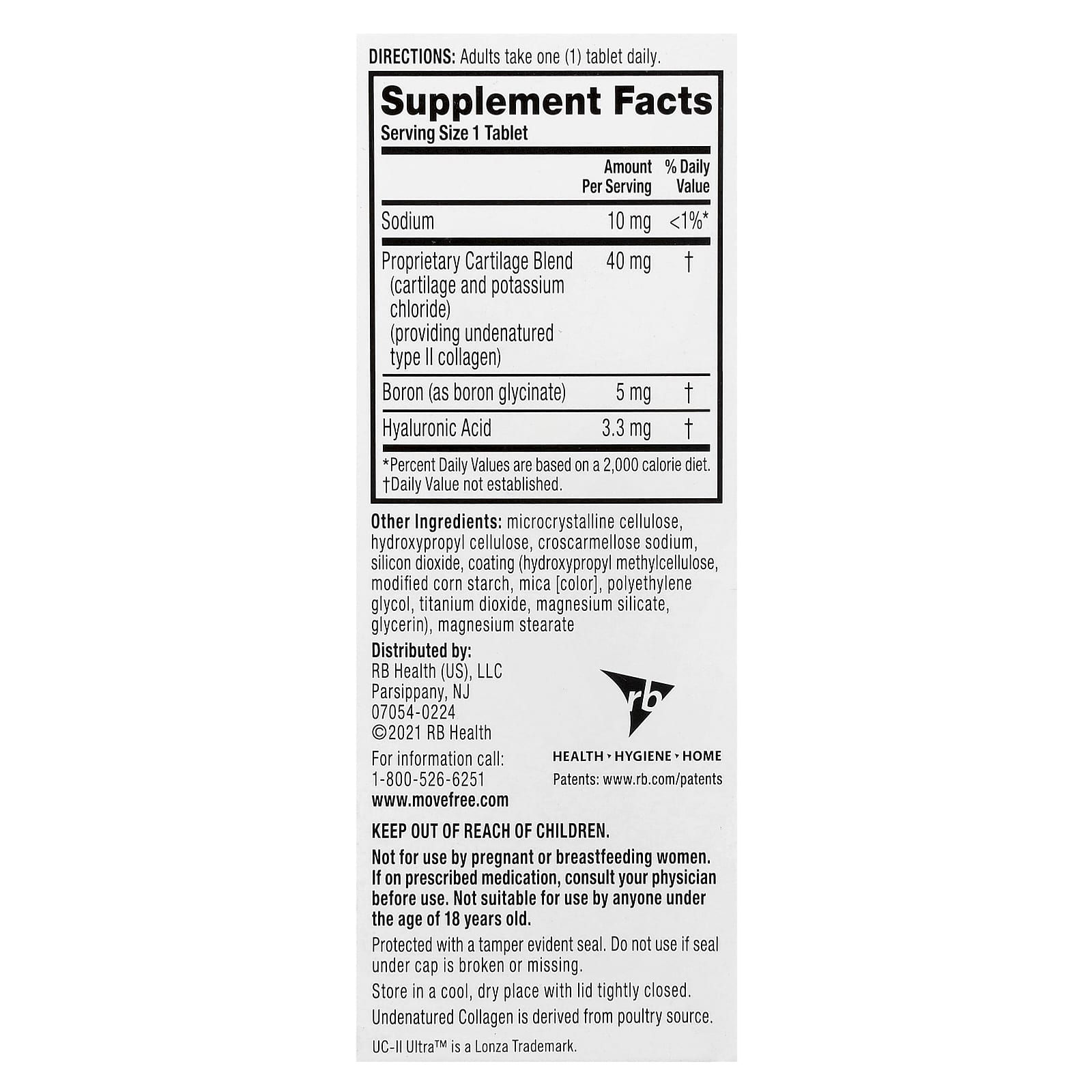 Schiff, Move Free® Joint Health, Ultra, Triple Action, 30 Coated Tablets - Image 2