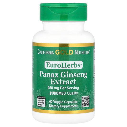 Panax Ginseng Extract for Energy & Wellness - 60 Veggie Capsules - Image 1
