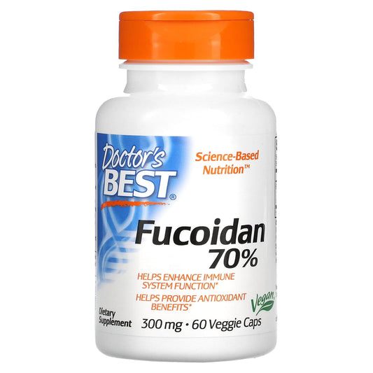 Fucoidan 70% Dietary Supplement by Doctor's Best - 60 Veggie Caps - Image 1