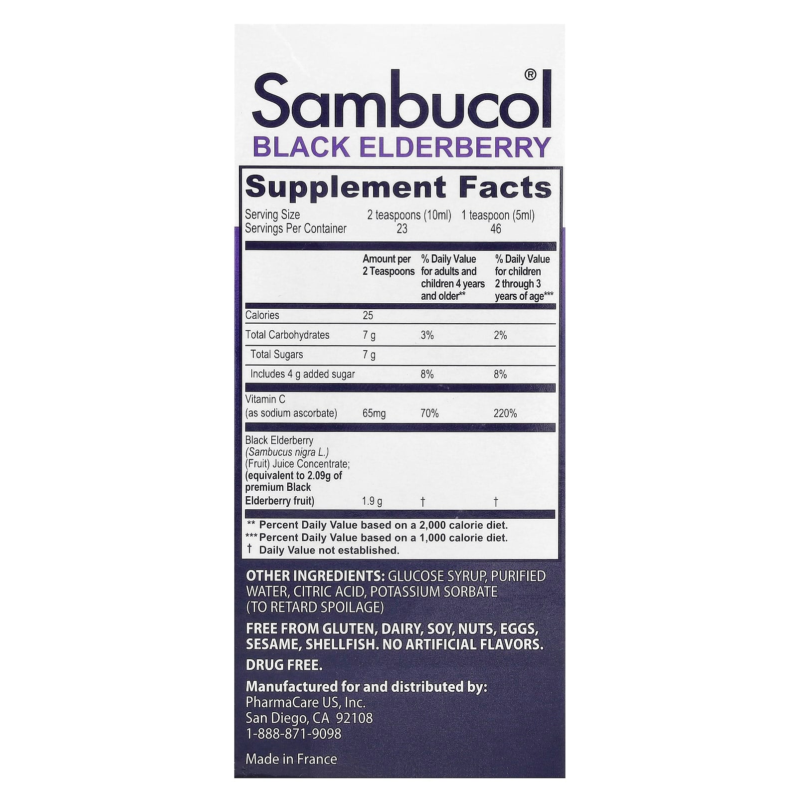 Sambucol, Kids, Black Elderberry, Advanced Immune Syrup, Ages 2+, 8,360 mg, 7.8 fl oz (230 ml) - Image 2