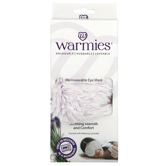 Warmies, Eye Mask, Heatable, Marshmallow Lavender, 1 Mask - Image 1