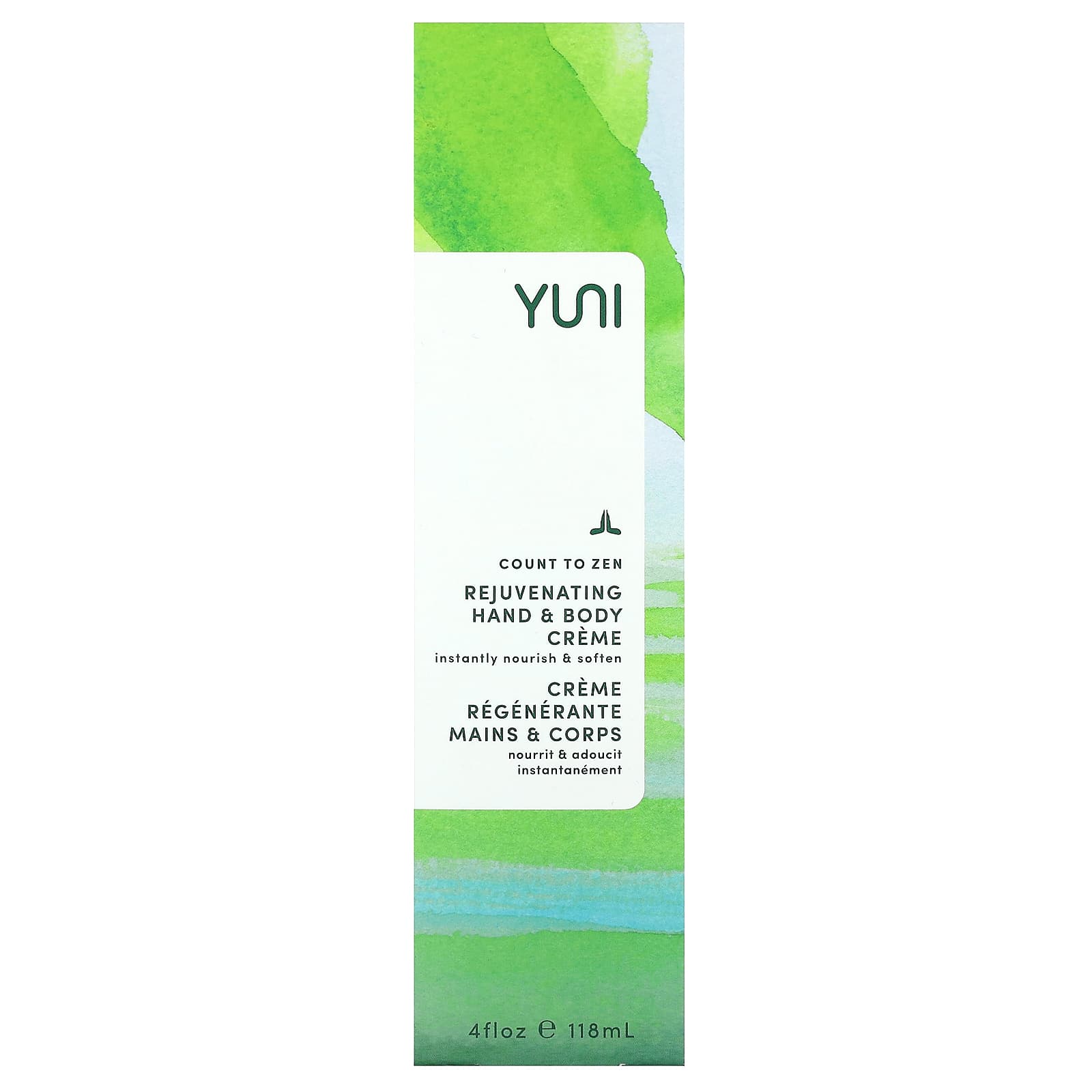 Yuni Beauty, Count to Zen, Rejuvenating Hand & Body Creme, 4 fl oz (118 ml) - Image 2