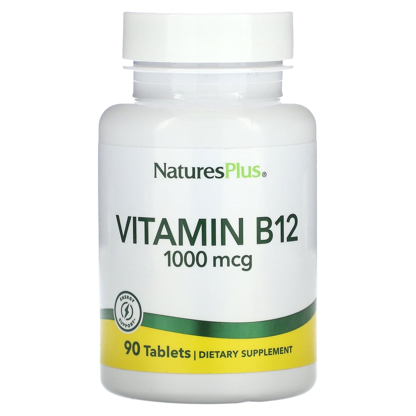 NaturesPlus, Vitamin B12, 1,000 mcg, 90 Tablets - Image 1