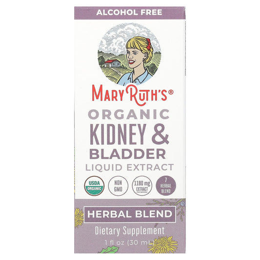 MaryRuth's, Organic Kidney & Bladder Liquid Extract, Alcohol Free, 1 fl oz (30 ml) - Image 1