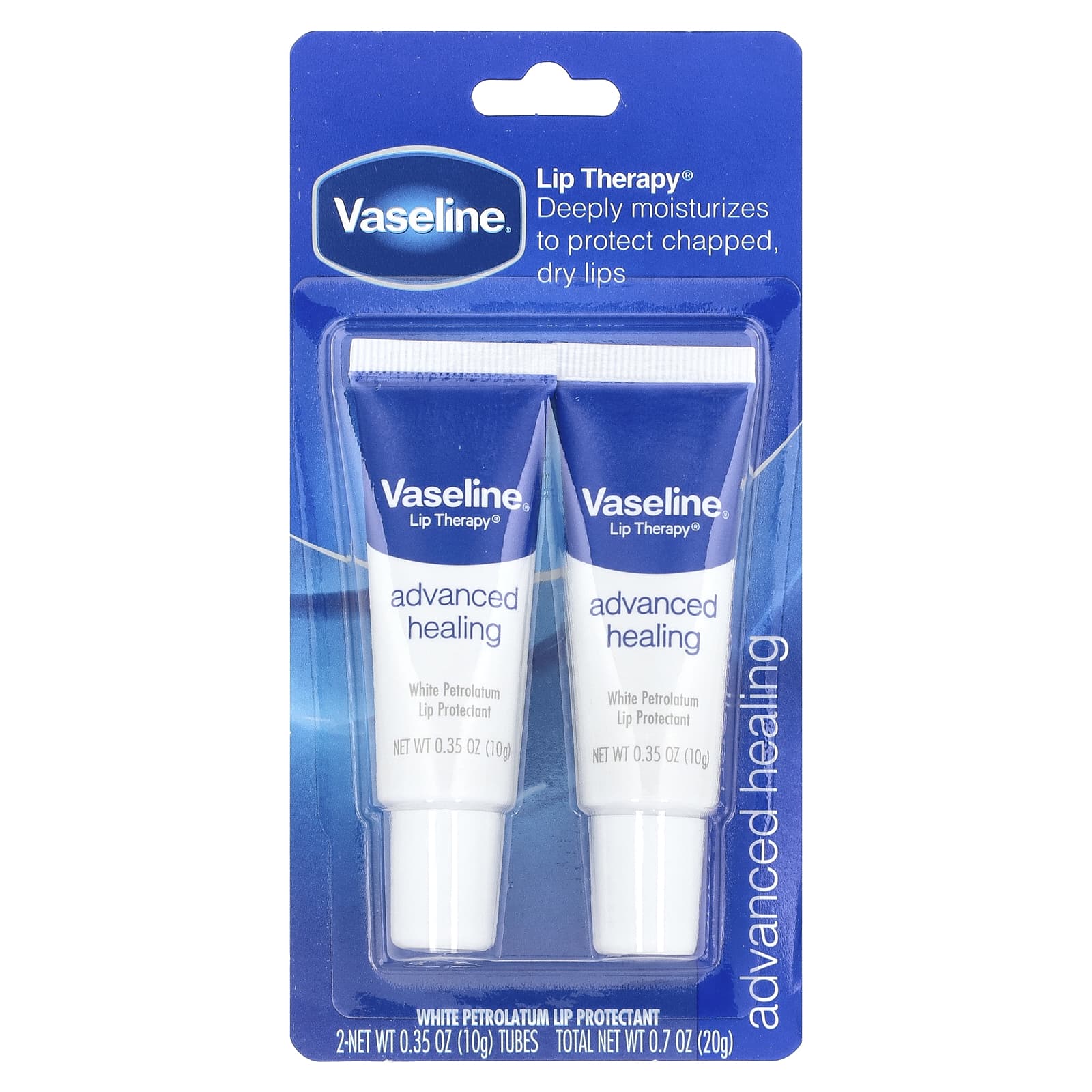 Vaseline, Lip Therapy®, Advanced Healing, 2 Tubes, 0.35 oz (10 g) Each - Image 2