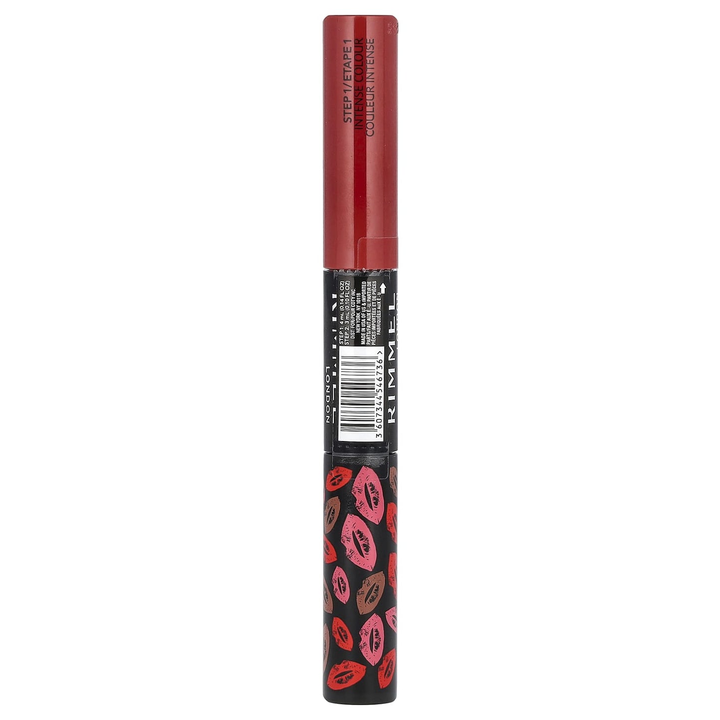 Rimmel London, Provocalips, 16HR Kiss Proof Lip Color, 750 Heart Breaker, 0.14 fl oz (4 ml) / 0.1 fl oz (3 ml) - Image 2