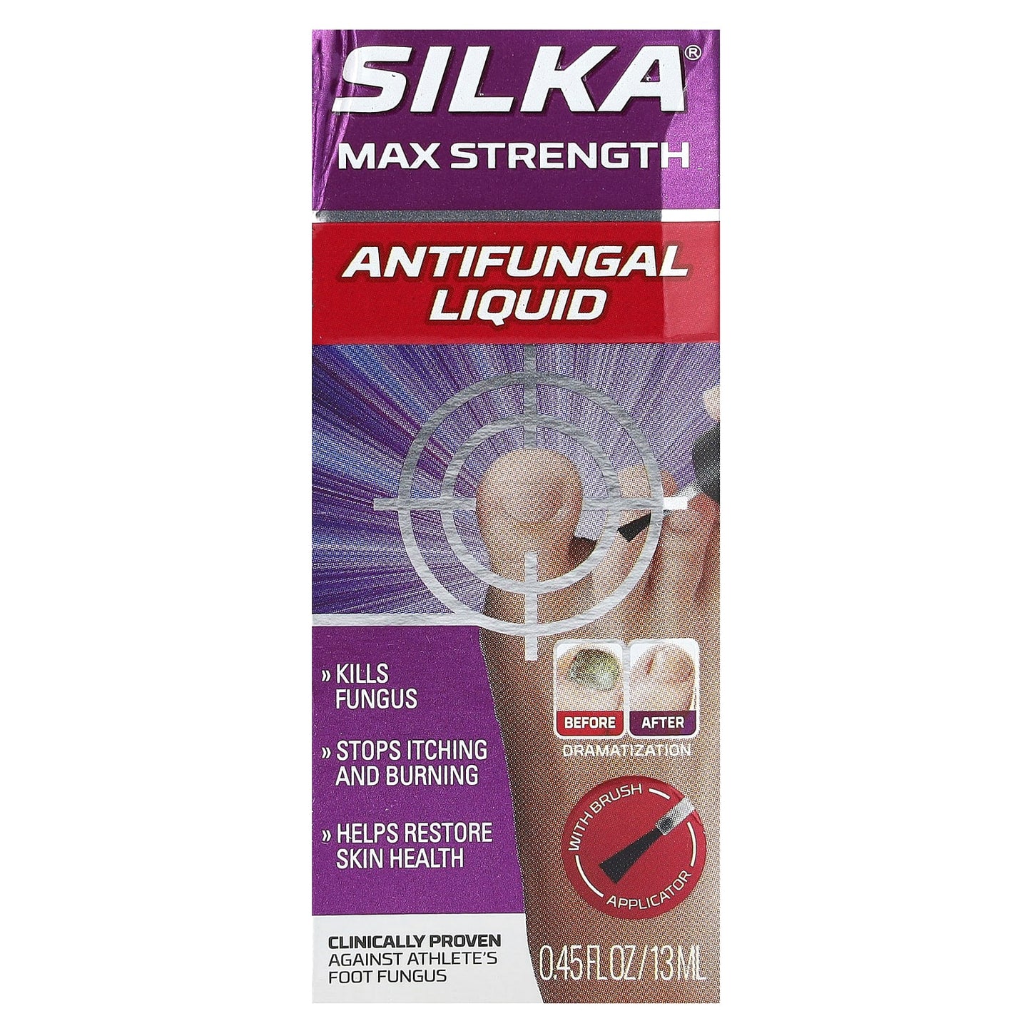 Silka, Antifungal Liquid, Max Strength, 0.45 fl oz (13 ml) - Image 1