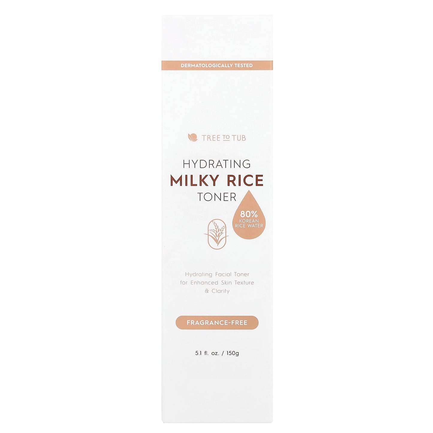 Tree To Tub, Hydrating Milky Rice Toner, Fragrance Free, 5.1 fl oz (150 g) - Image 2