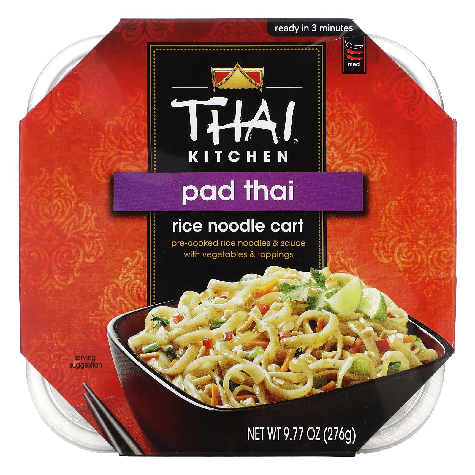 Thai Kitchen, Pad Thai, Rice Noodle Cart, Medium, 9.77 oz (276 g) - Image 1