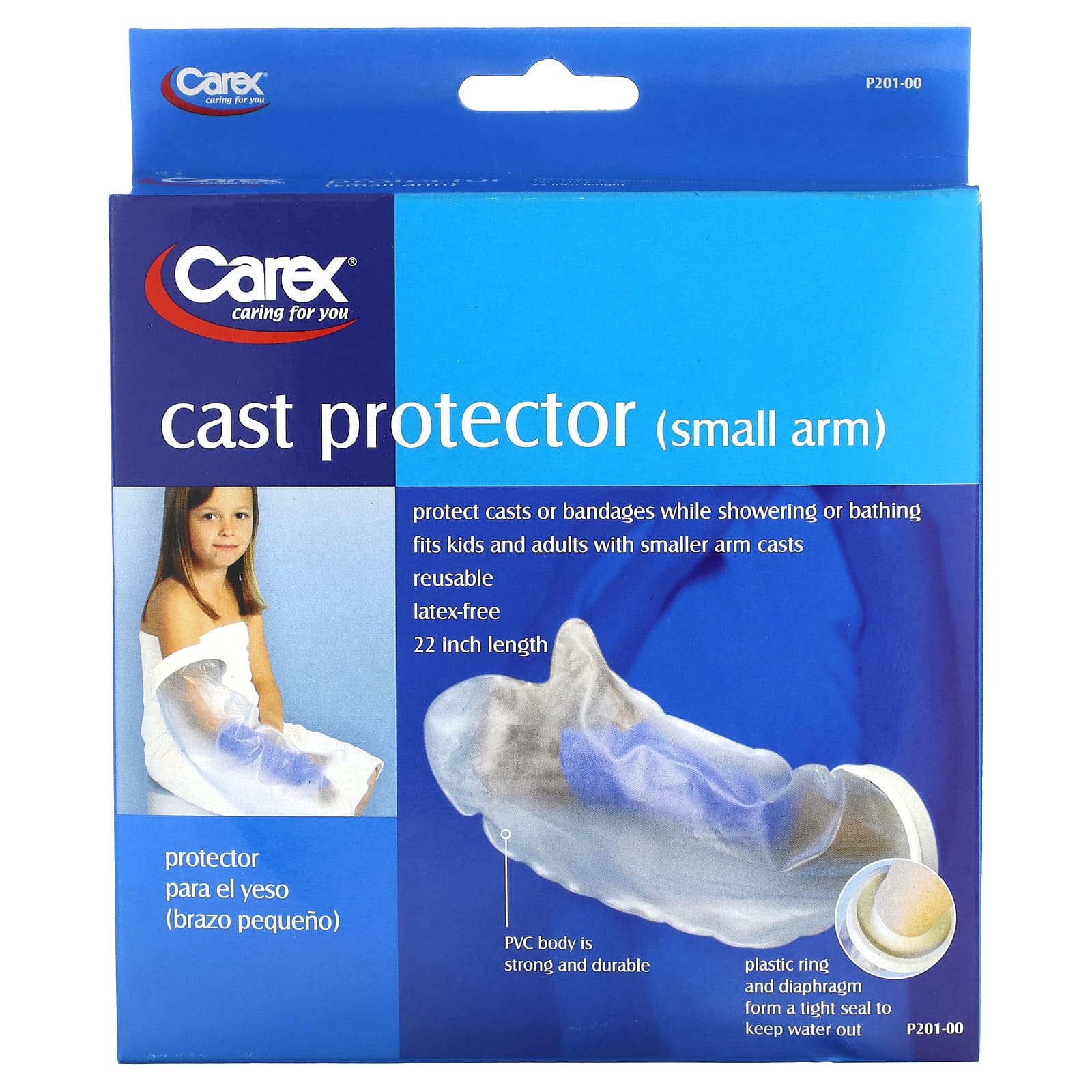 Carex Cast Protector for Smaller Arm Casts, Reusable & Waterproof - Image 1