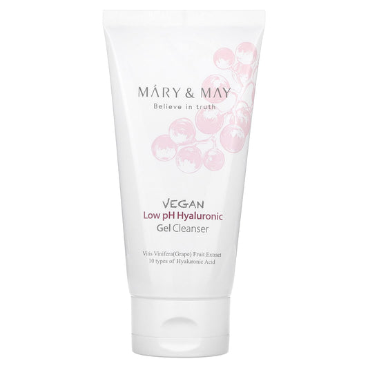 Mary & May, Vegan Low pH Hyaluronic Gel Cleanser, 5.07 fl oz (150 ml) - Image 1