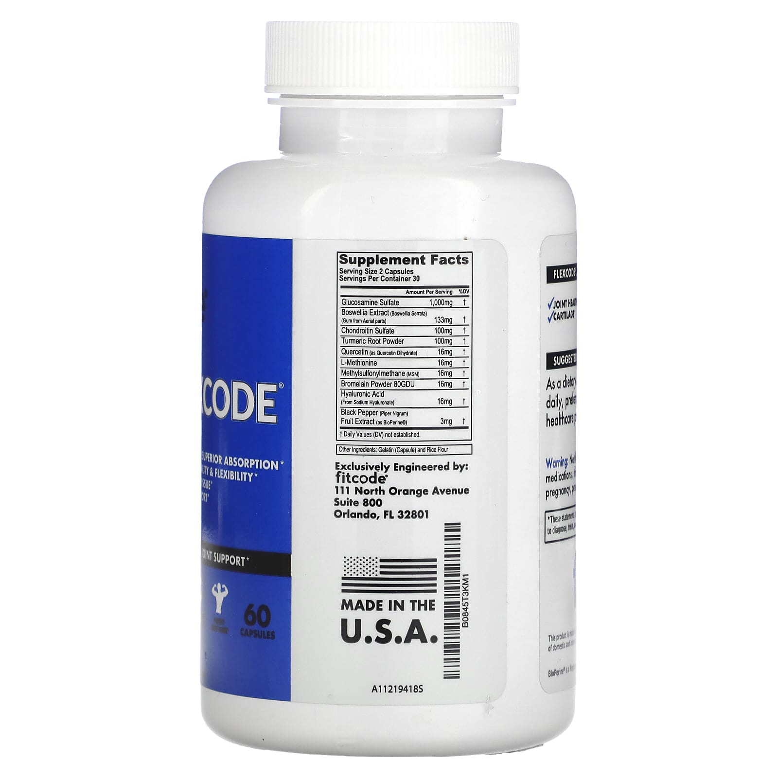 Unlock Joint Mobility with FITCODE FlexCode, 60 Capsules - Image 2