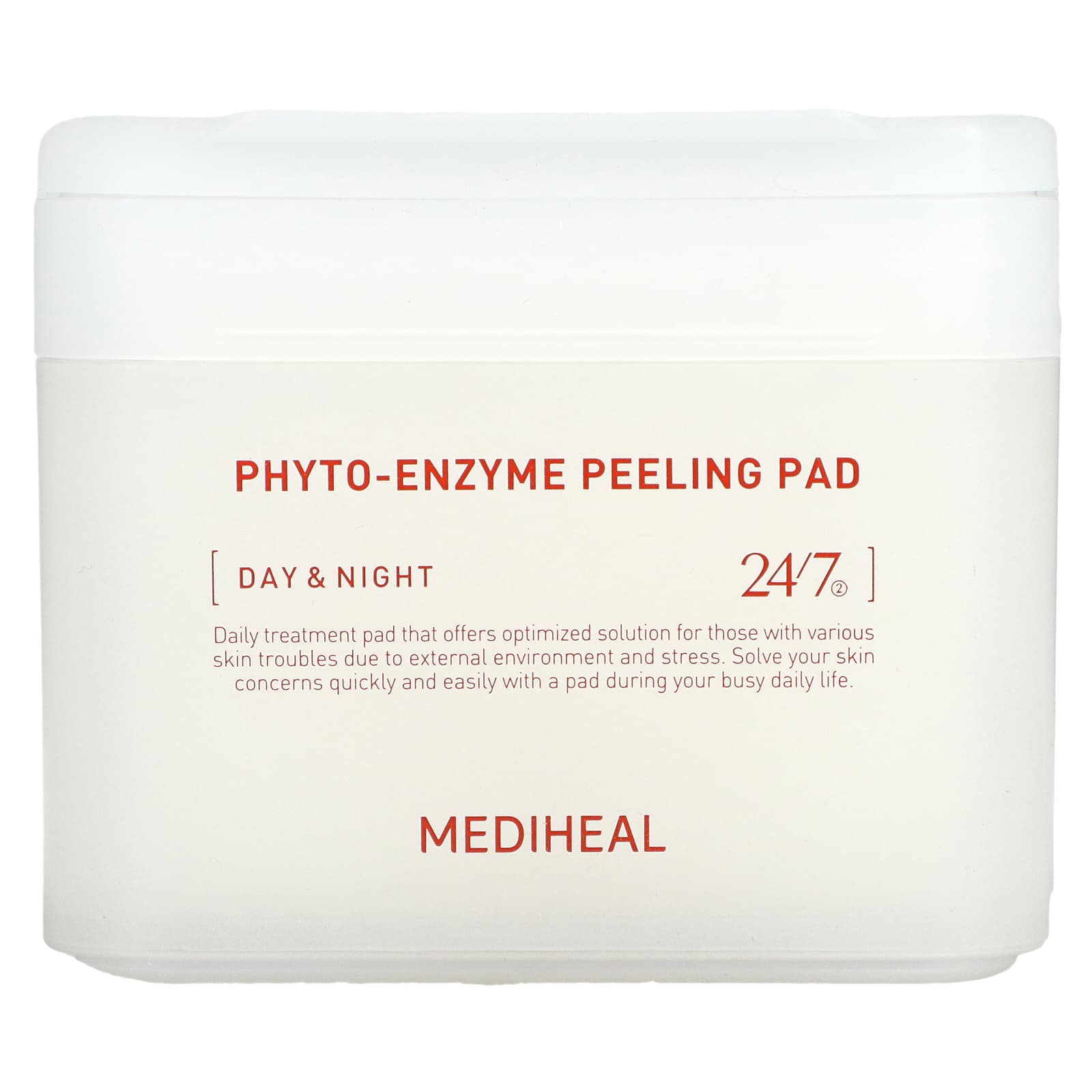 MEDIHEAL, Phyto-Enzyme Peeling Pad, Day & Night, 90 Pads, 6.76 fl oz (200 ml) - Image 1
