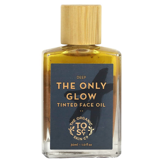 The Organic Skin Co., The Only Glow, Tinted Face Oil, Deep, 1 fl (30 ml) - Image 1