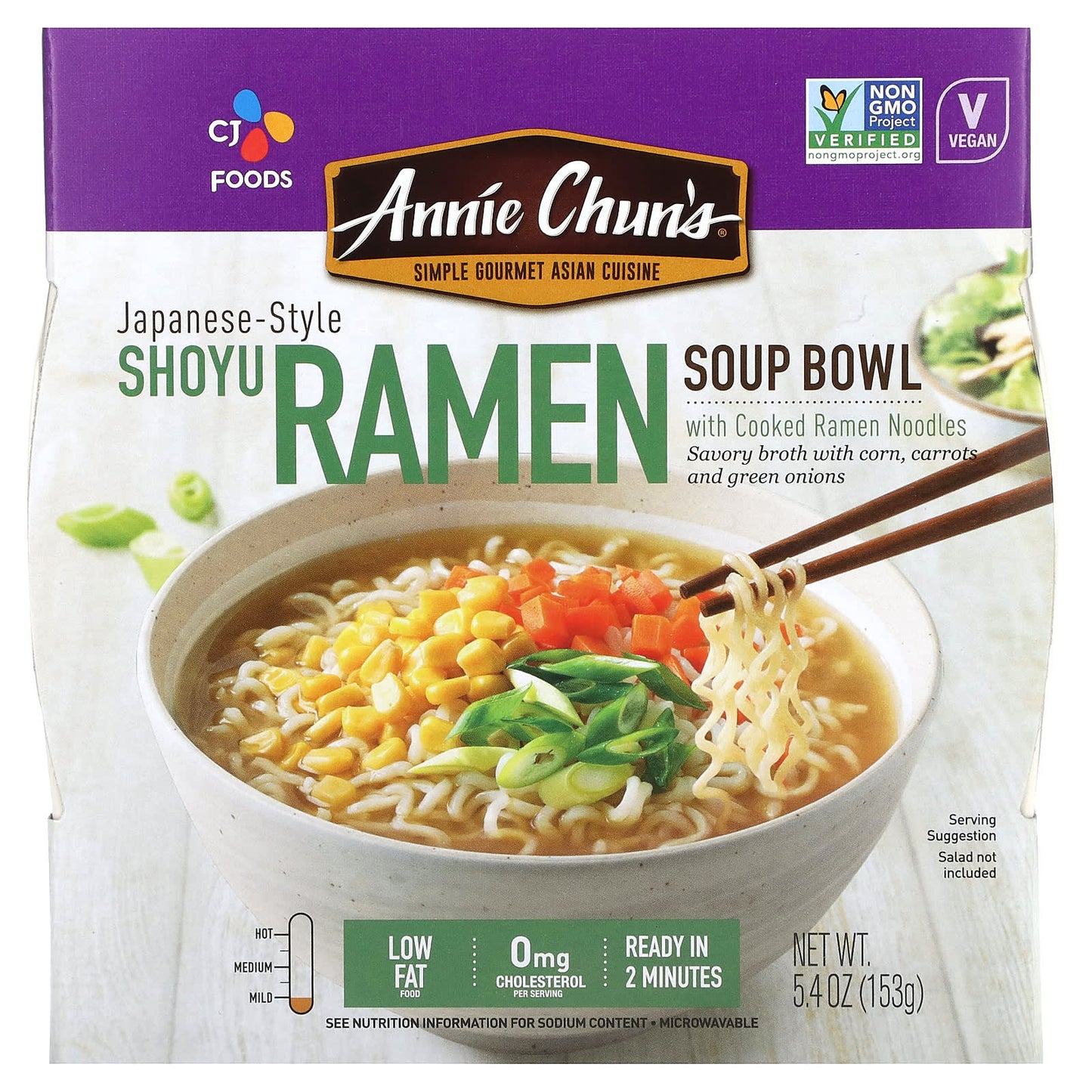 Japanese-Style Ramen Soup Bowl by Annie Chun's - Shoyu, Mild, 5.4 oz - Image 1
