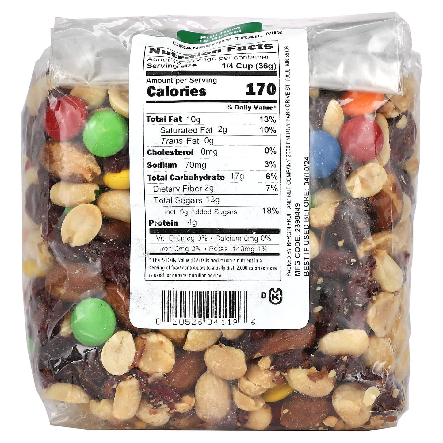 Bergin Cranberry Trail Mix - Delicious Kosher Dairy Snack - Image 2