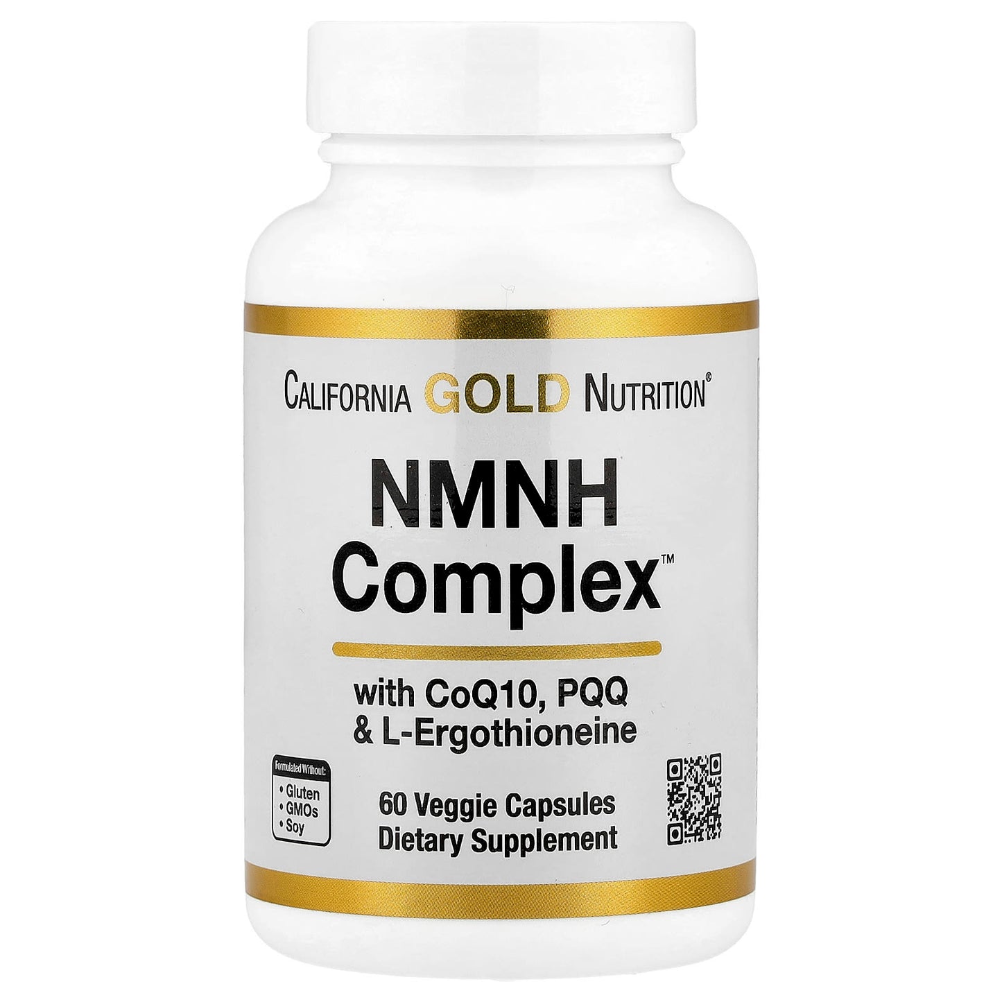 NMNH Complex with CoQ10, PQQ, and L-Ergothioneine - 60 Veggie Capsules - Image 1
