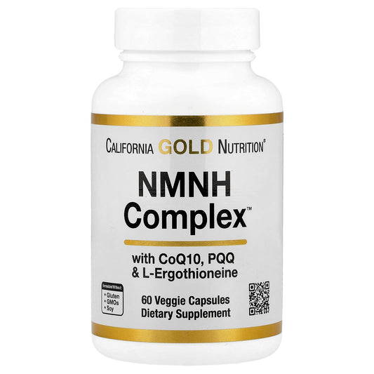 NMNH Complex with CoQ10, PQQ, and L-Ergothioneine - 60 Veggie Capsules - Image 1