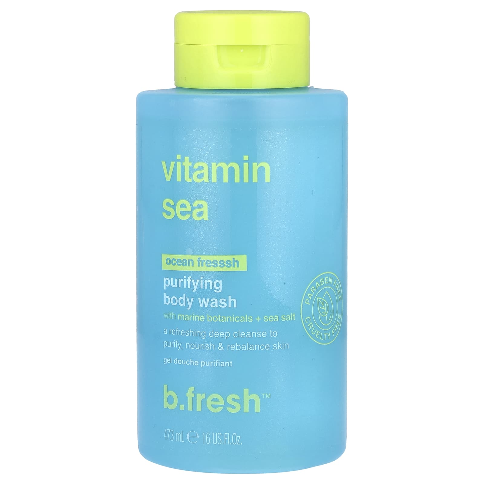 Vitamin Sea Body Wash by b.fresh - Purifying, Paraben-Free, Cruelty-Free - Image 1