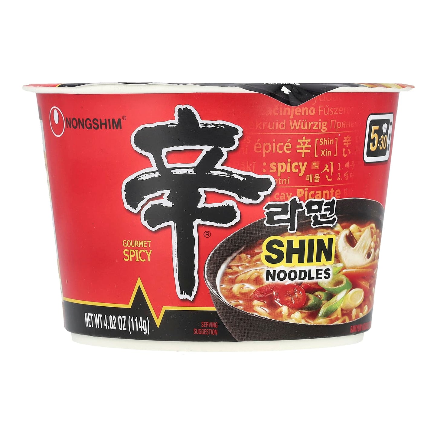 Nongshim, Shin Noodles, Gourmet Spicy, 4.02 oz (114 g) - Image 1