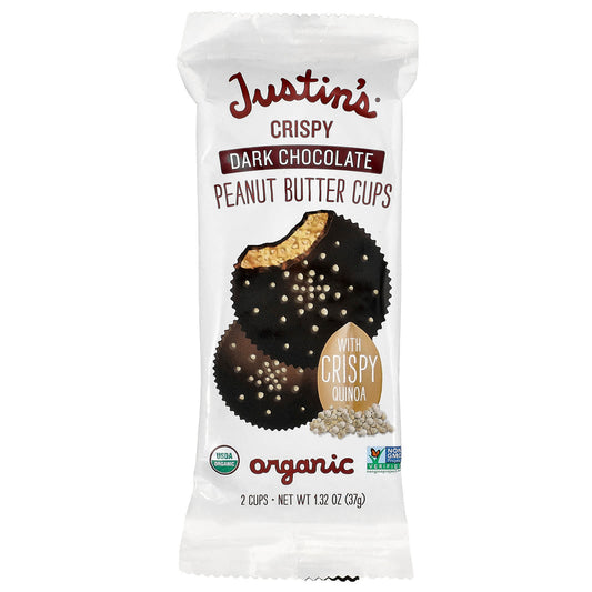 Organic Dark Chocolate Crispy Peanut Butter Cups by Justin's Nut Butter - Image 1