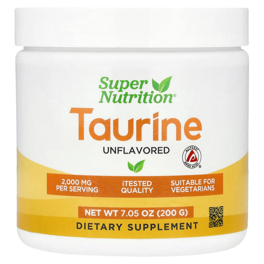 Unflavored Taurine Powder by Super Nutrition for Hydration & Endurance - Image 1
